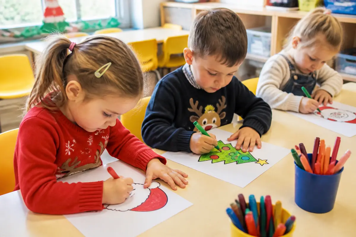 Coloriage Noël maternelle à imprimer : 40 dessins gratuits