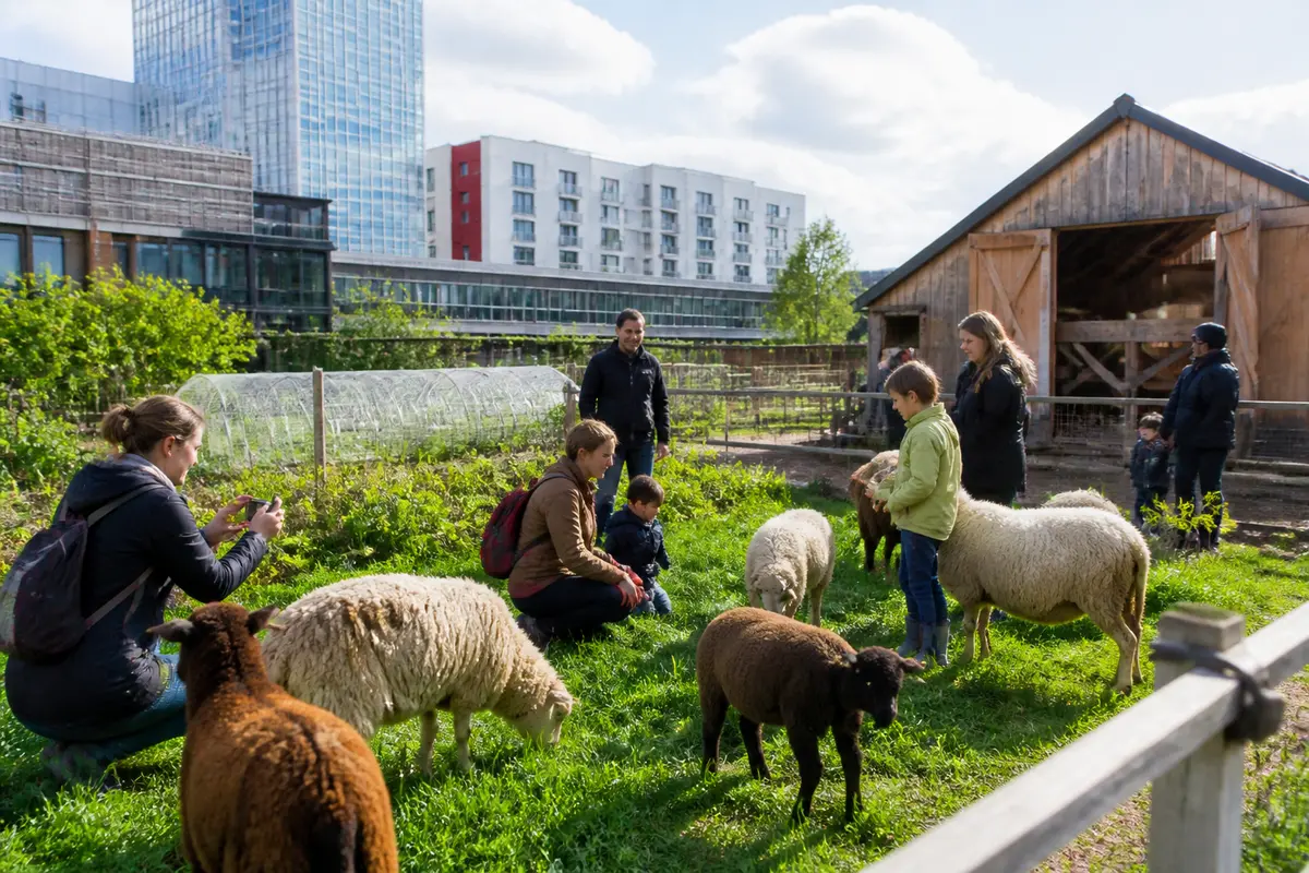 Ferme pédagogique Lille : Visite famille à Marcel Dhénin